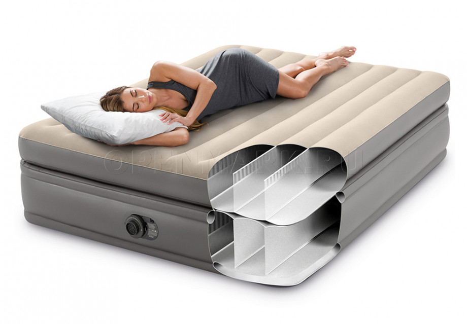    Intex 64164ND Prime Comfort Elevated Airbed +  