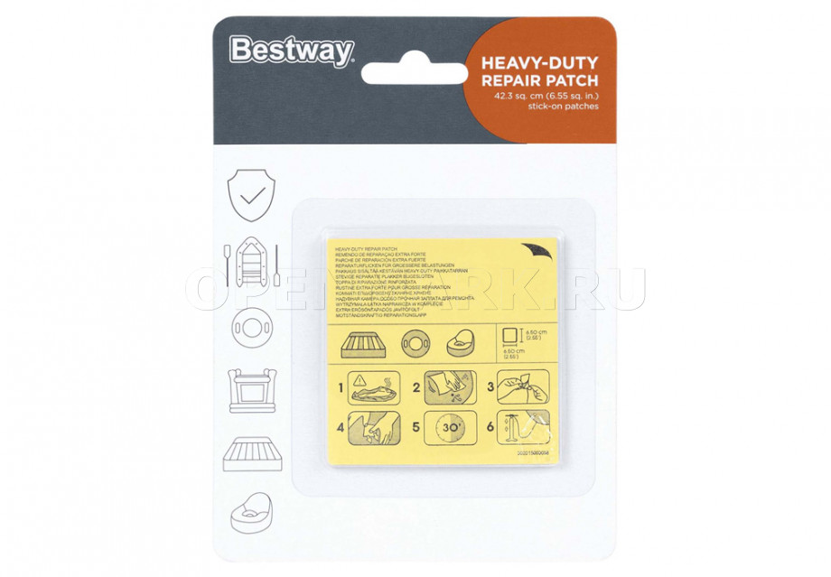  10  Bestway 62068 Heavy-Duty Repair Patcn