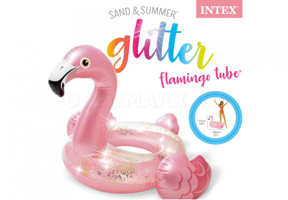    Intex 56251NP Glitter Flamingo Tube ( 9 )