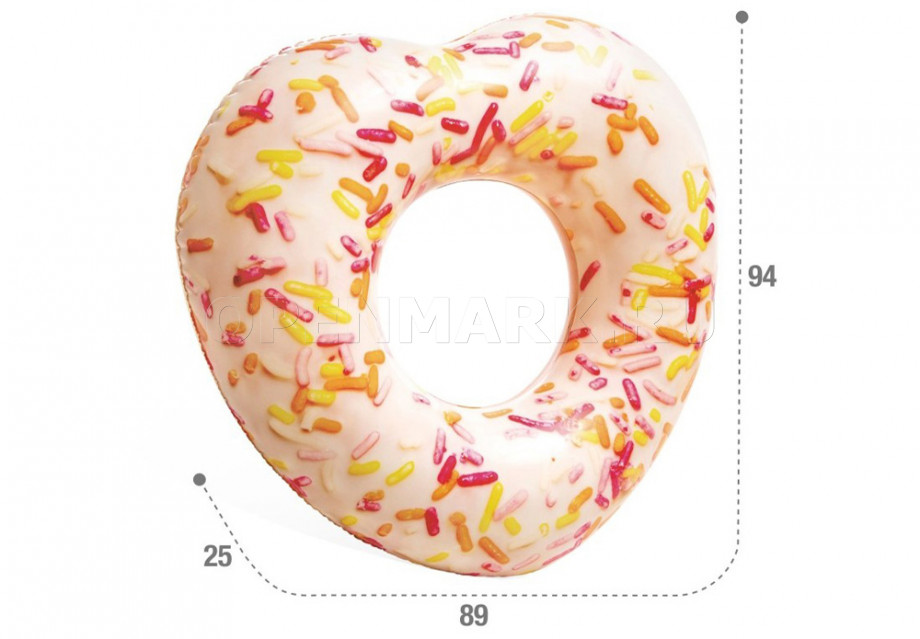      Intex 56253NP Sprinkle Donut Heart Tube ( 9 )