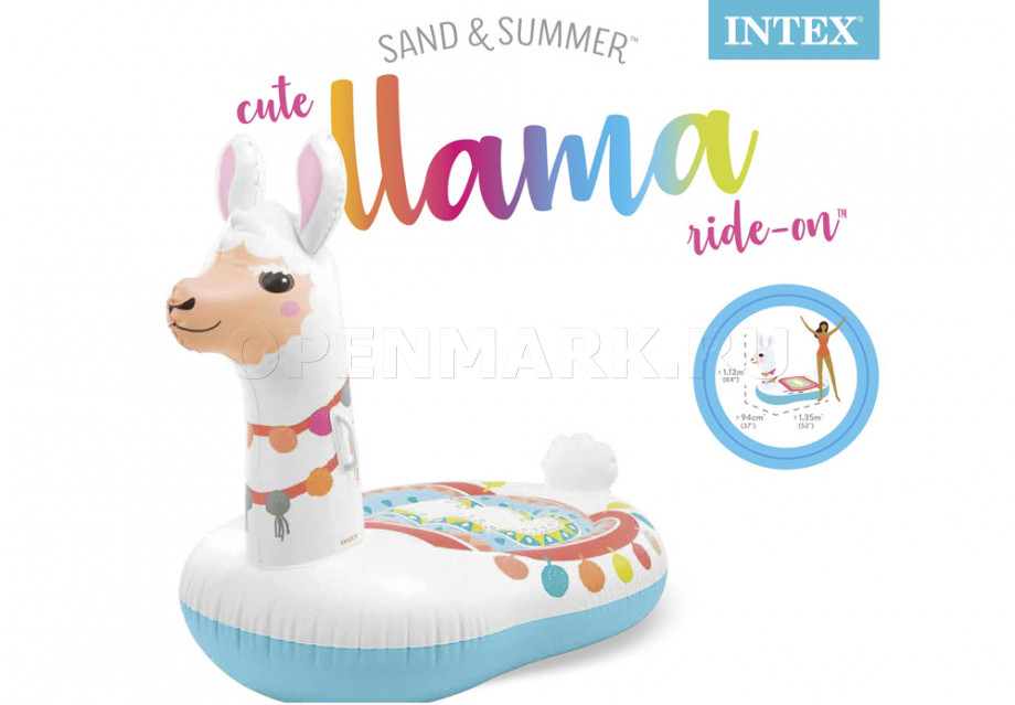    Intex 57564NP Cute Llama Ride-On (135  94  112 )