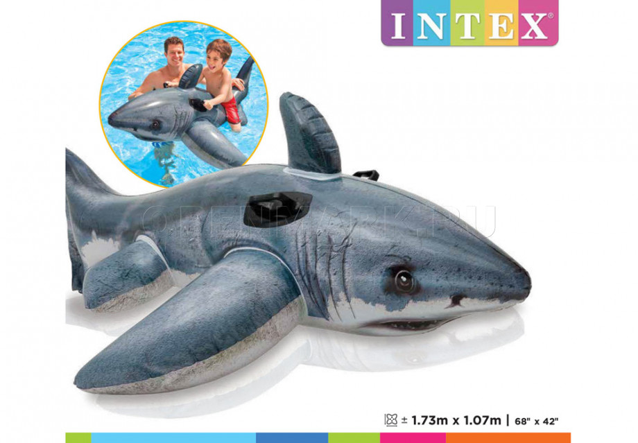      Intex 57525NP Great White Shark Ride-On ( 3 )