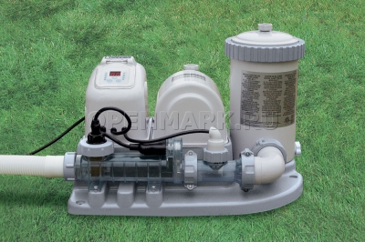      Intex 54612 Krystal Clear Cartridge Filter Pump and Saltwater System