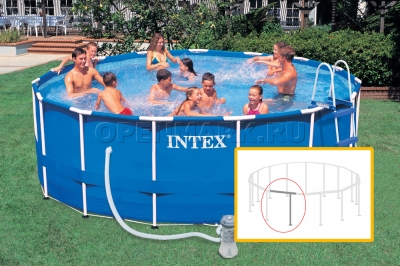 Секция каркаса SK76513WA для круглых бассейнов Intex Metal Frame размером 488 х 122 см