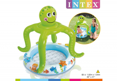        Intex 57115NP Smiling Octopus Shade Baby Pool ( 1  3 )