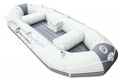 Трехместная надувная лодка Bestway 65044 Marine Pro-I Raft Set + алюминиевые вёсла и насос