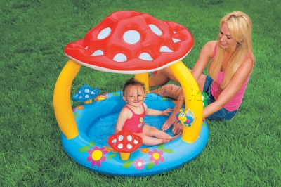          Intex 57407NP Mushroom Baby Pool ( 1  3 )