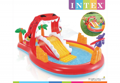 Надувной игровой центр-бассейн Intex 57160NP Happy Dino Play Center (от 3 лет)