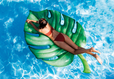Матрас надувной для плавания Лист Intex 58782EU Palm Leaf Mat (213 х 142 см)