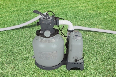      Intex 28676 Kristal Clear Sand Filter Pump and Saltwater System
