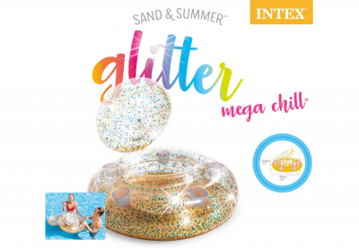 Надувной бар для бассейна Intex 56810NP Glitter Mega Chill (диаметр 76 см)