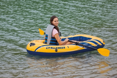 Одноместная надувная лодка Intex 68365NP Challenger-1