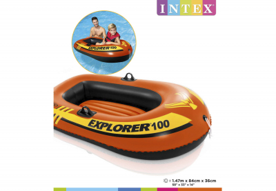 Одноместная надувная лодка Intex 58329NP Explorer 100
