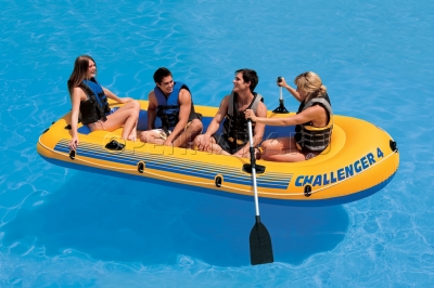 Четырехместная надувная лодка Intex 68371 Challenger-4