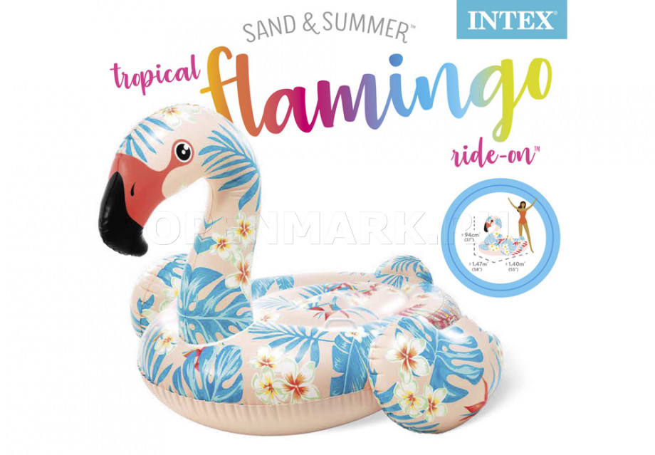    Intex 57559NP Tropical Flamingo Ride-On (147  140  94 )