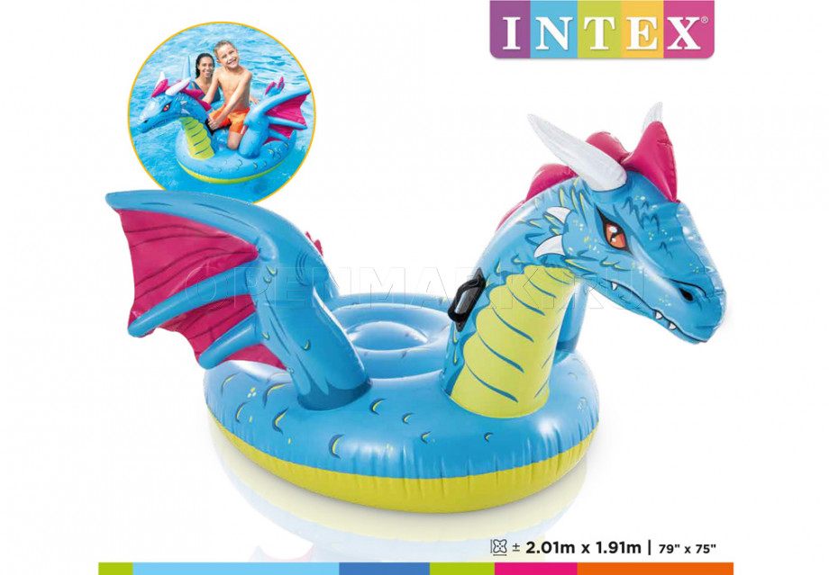    Intex 57563NP Dragon Ride-On (201  191 )